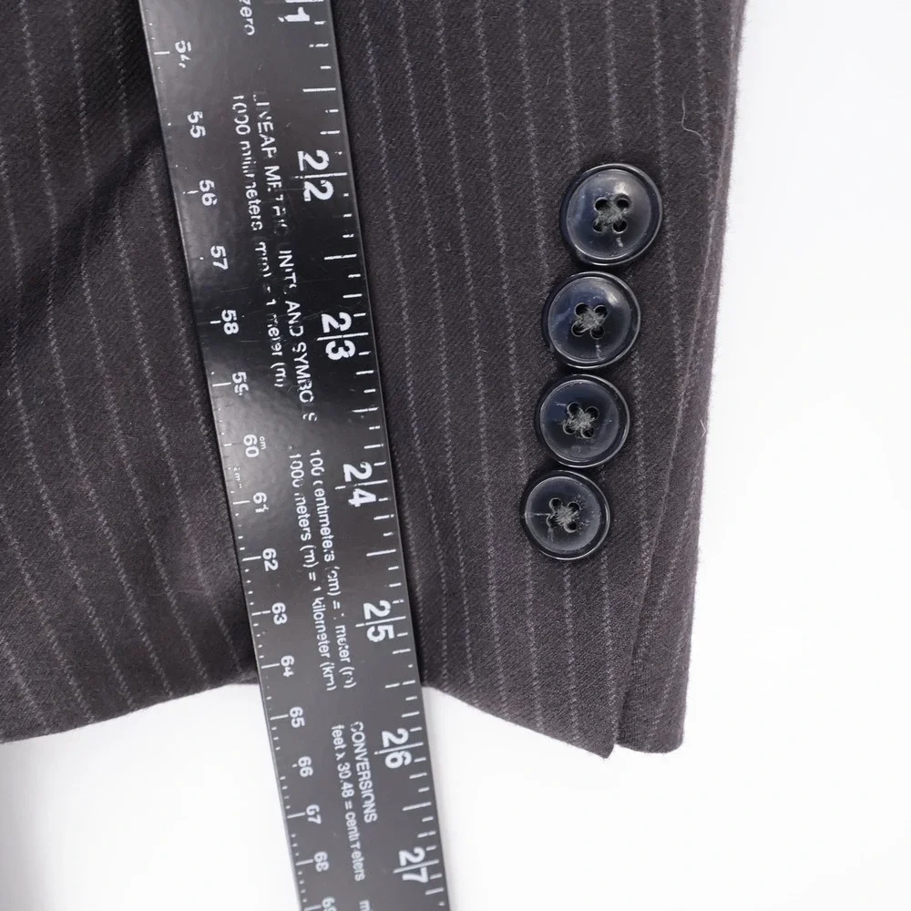 Jos. A. Bank Traveler Pinstripe Wool 2-Piece‎ Suit Charcoal Gray Mens 40L 32x29